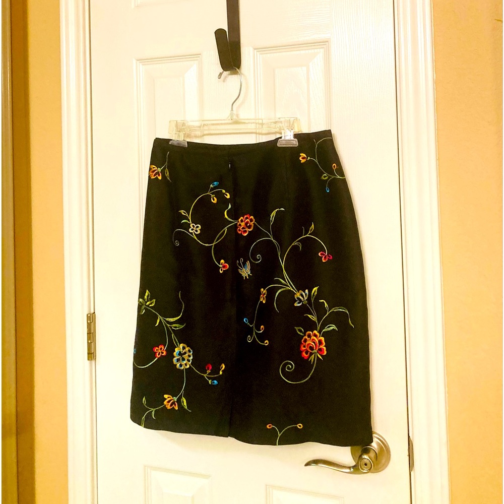 Allison Taylor Silk Pencil Skirt Vintage